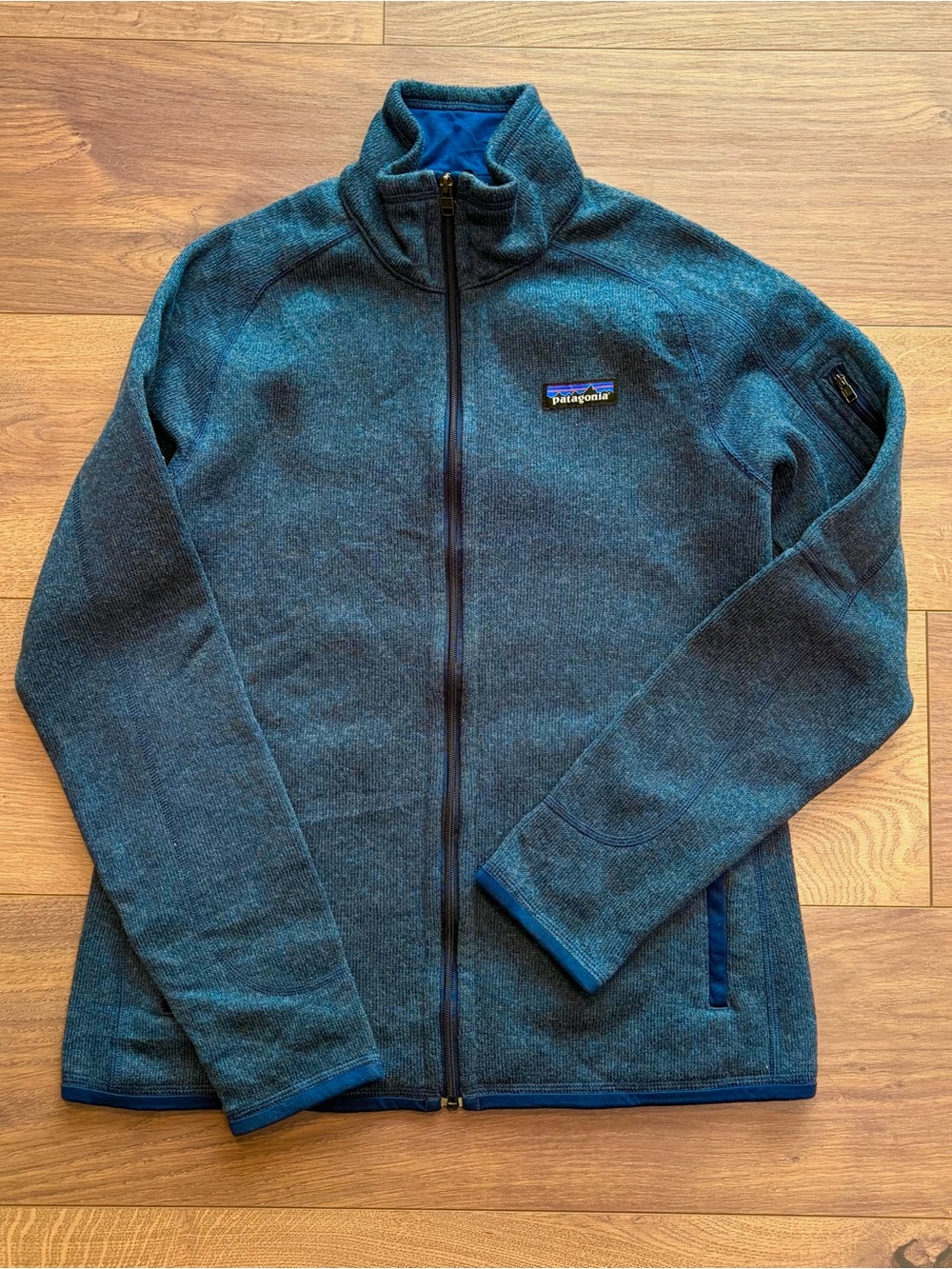 Patagonia Blue Full-Zip Fleece Jacket womens
